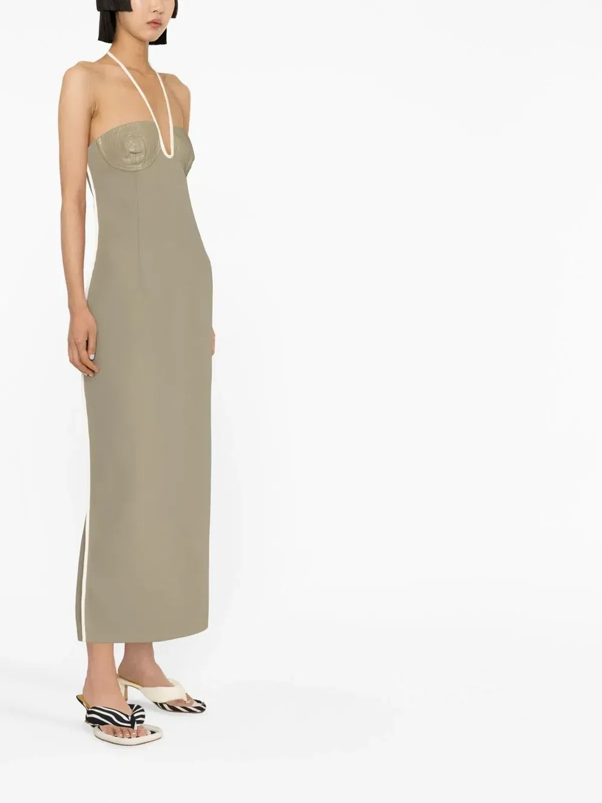 Paris Georgia Nassia Dress Green Size 8 - Image 2
