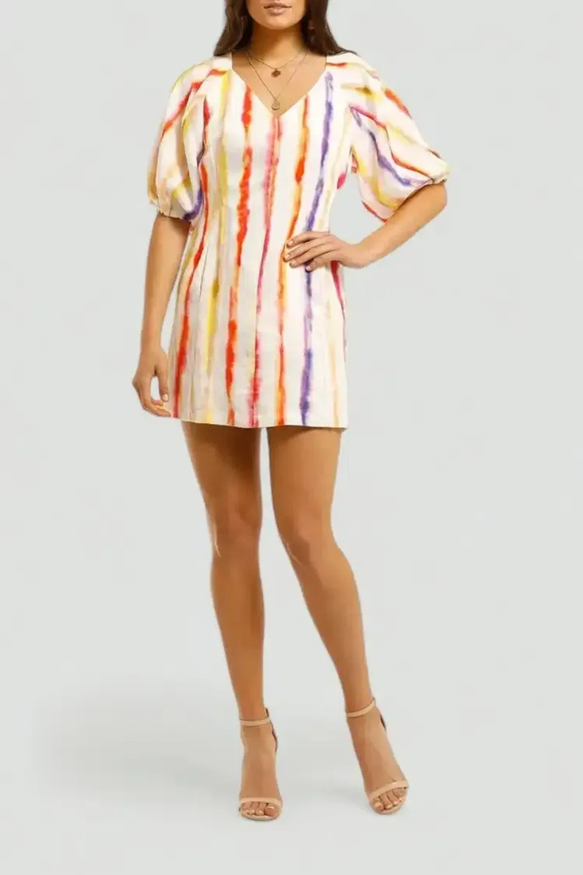 Nicholas Shaanti Dress in Brushed Rainbow Size 10 for rent on The Volte - main image