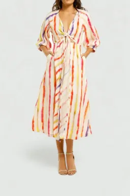 Nicholas Asilah Dress in Brushed Rainbow Size 10 for rent on The Volte - image 1