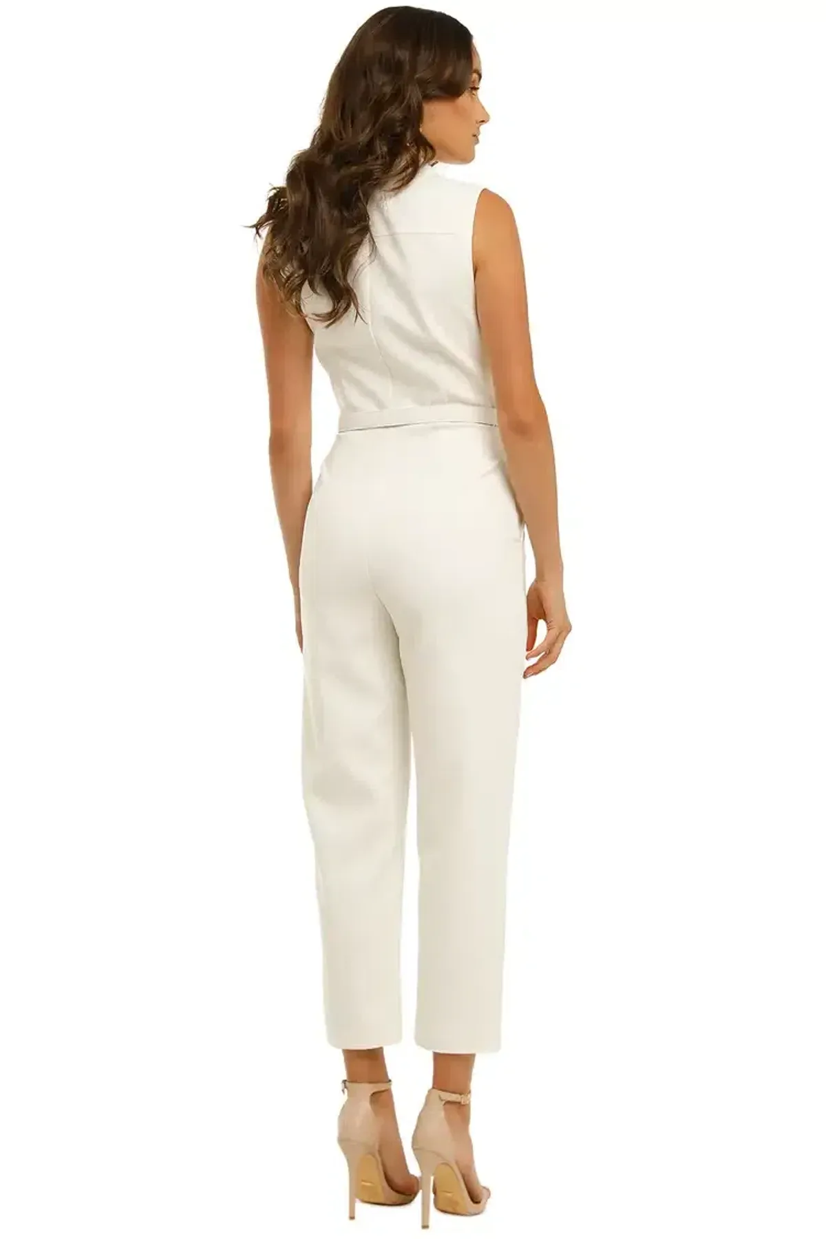 Nicholas Dahlia Jumpsuit in Ivory Size 14 - Image 3