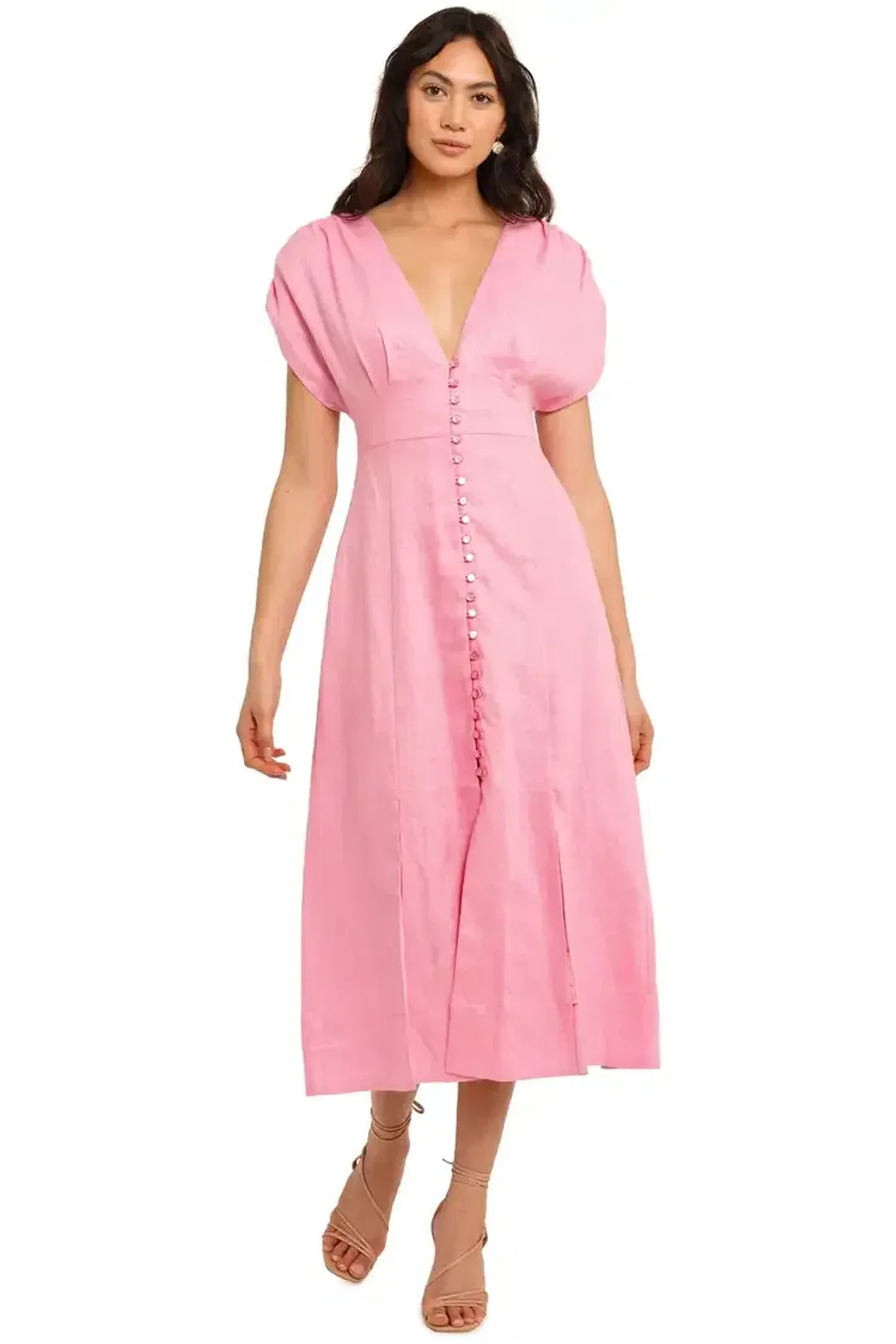Nicholas Crissy Dress in Flamingo Size 8 for rent on The Volte - main image