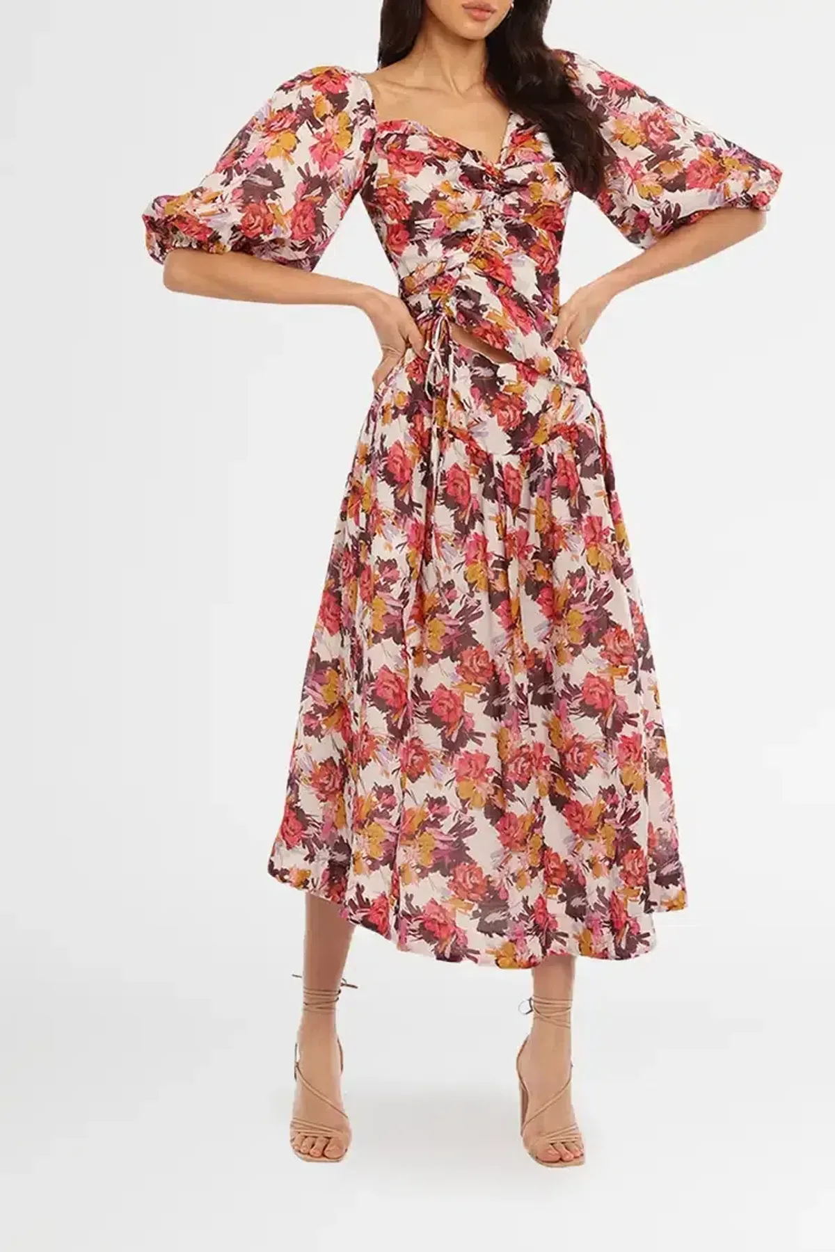 Nicholas Wren Dress in Darlington Grey Size 10 - Image 2