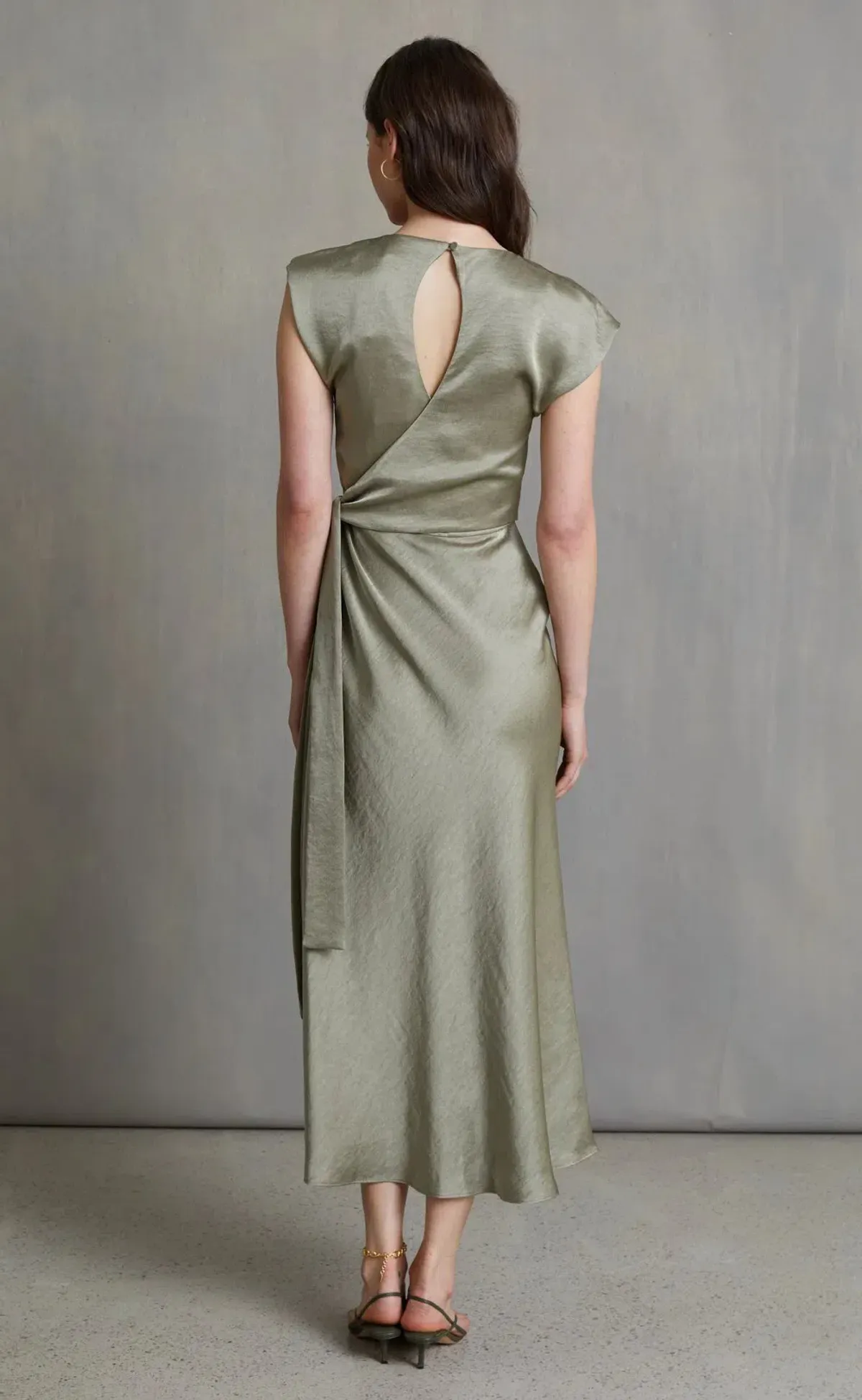 Bec & Bridge The Dreamer Wrap Dress in Sage Size 10 - Image 2