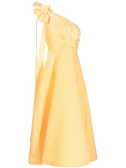 Rachel Gilbert Emiliano Midi Dress Lemondrop Size 2 / AU 10 for rent on The Volte - image 4