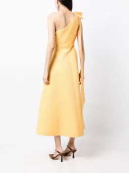 Rachel Gilbert Emiliano Midi Dress Lemondrop Size 2 / AU 10 for rent on The Volte - image 3