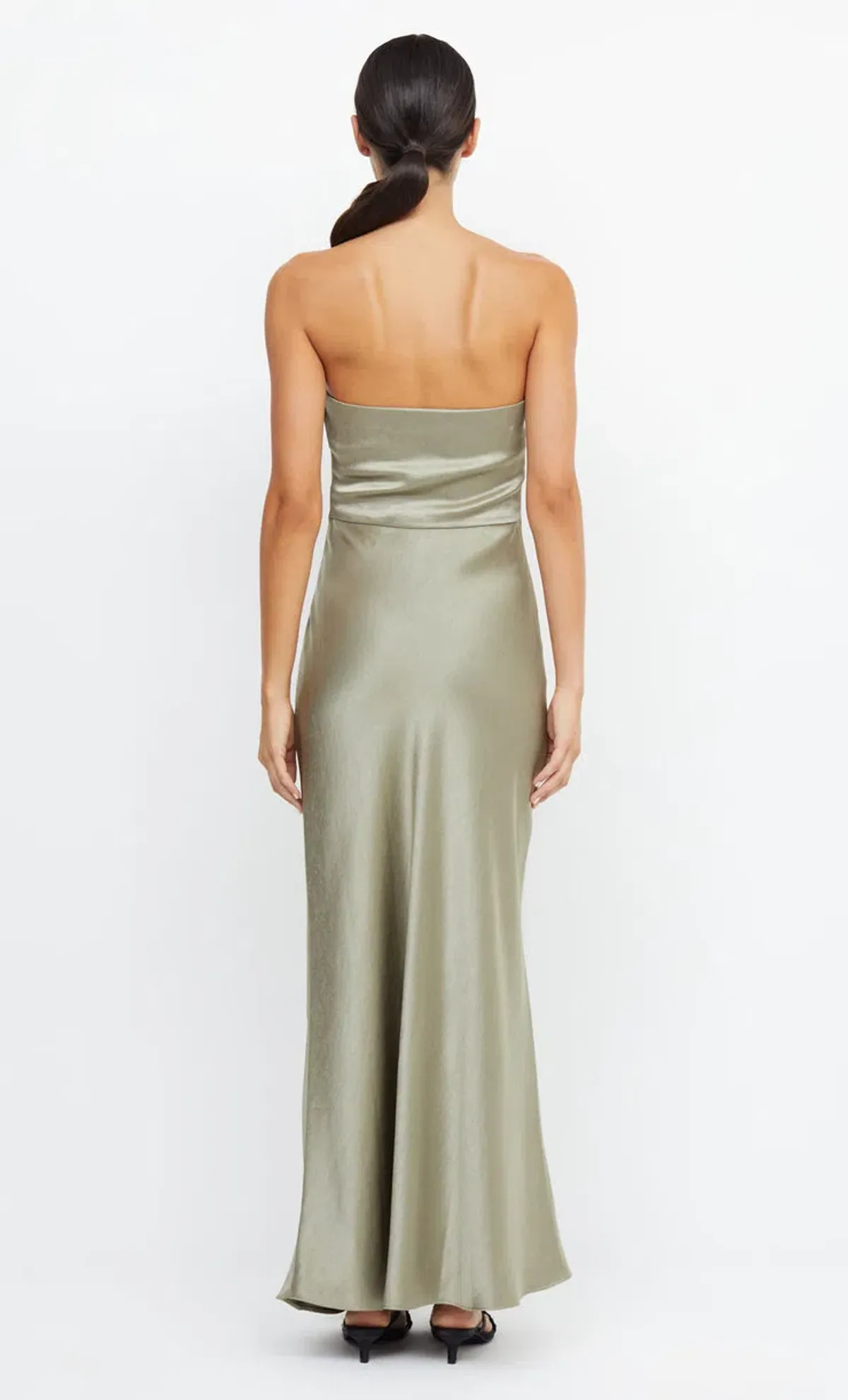 Bec & Bridge The Dreamer Strapless Dress Sage Size 8 - Image 2