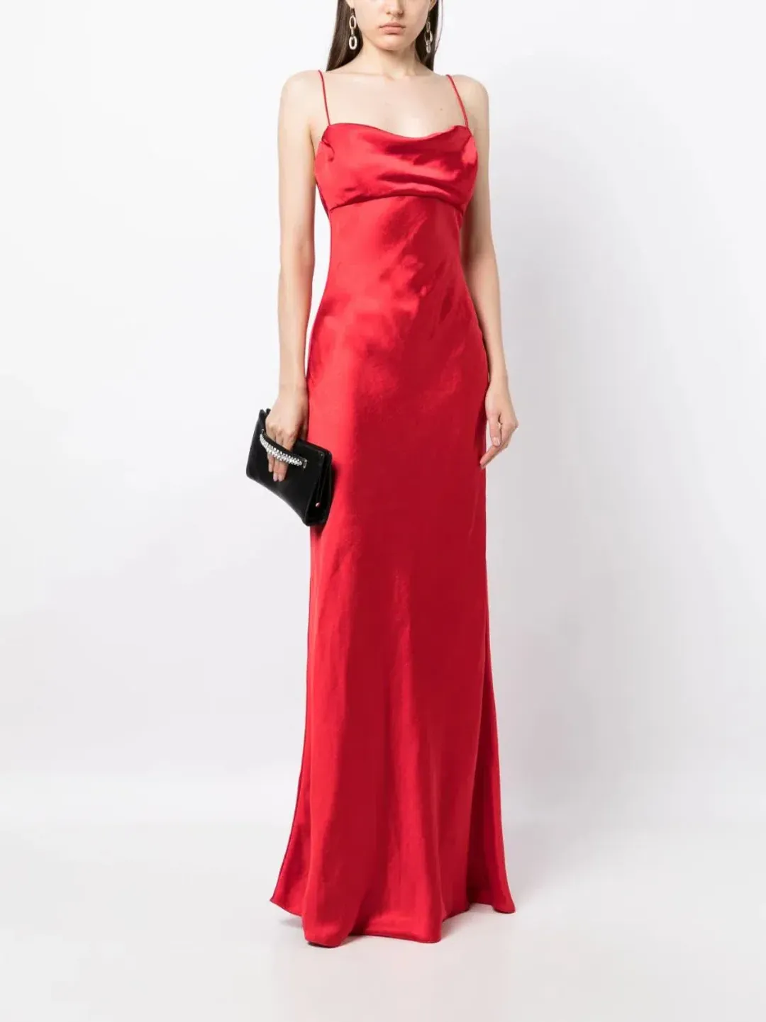 Rachel Gilbert Skyla Gown in Cherry Size 8 for rent on The Volte - main image