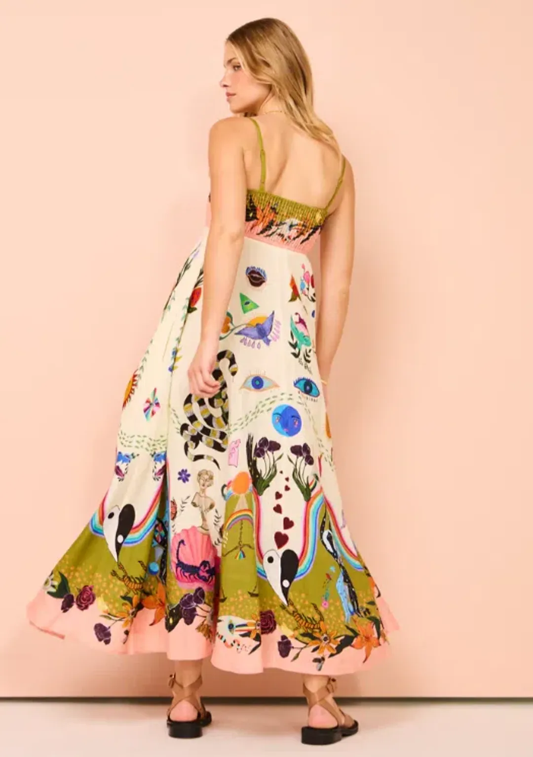 Alemais Evergreen Sundress In Multi Size 12 for rent on The Volte - main image