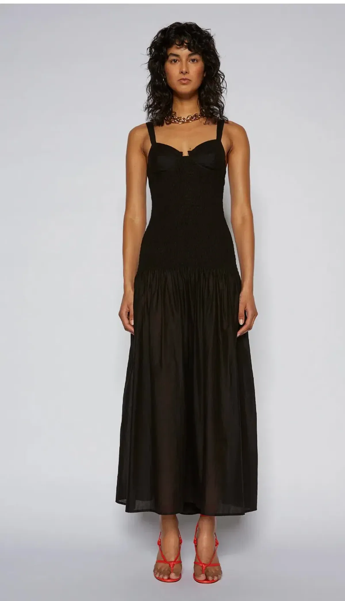 Scanlan Theodore Cotton Bralette Dress Black Size 0 / AU 6 - Image 2