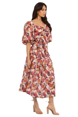 Nicholas Wren Midi Dress in Darlington Grey Floral Size 12 for rent on The Volte - image 2