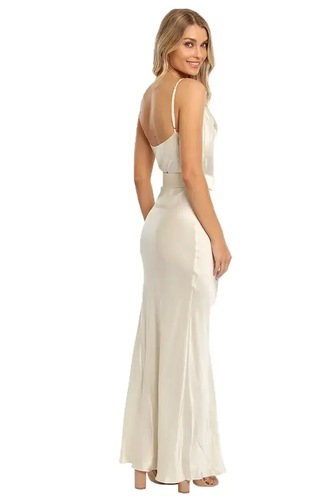 Nicholas Simone Dress in Cream Size 8 for rent on The Volte - main image