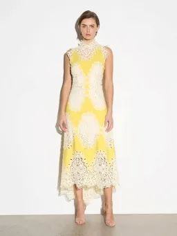 Moss and Spy Mimosa A Line Yellow/Ivory for rent on The Volte - image 2