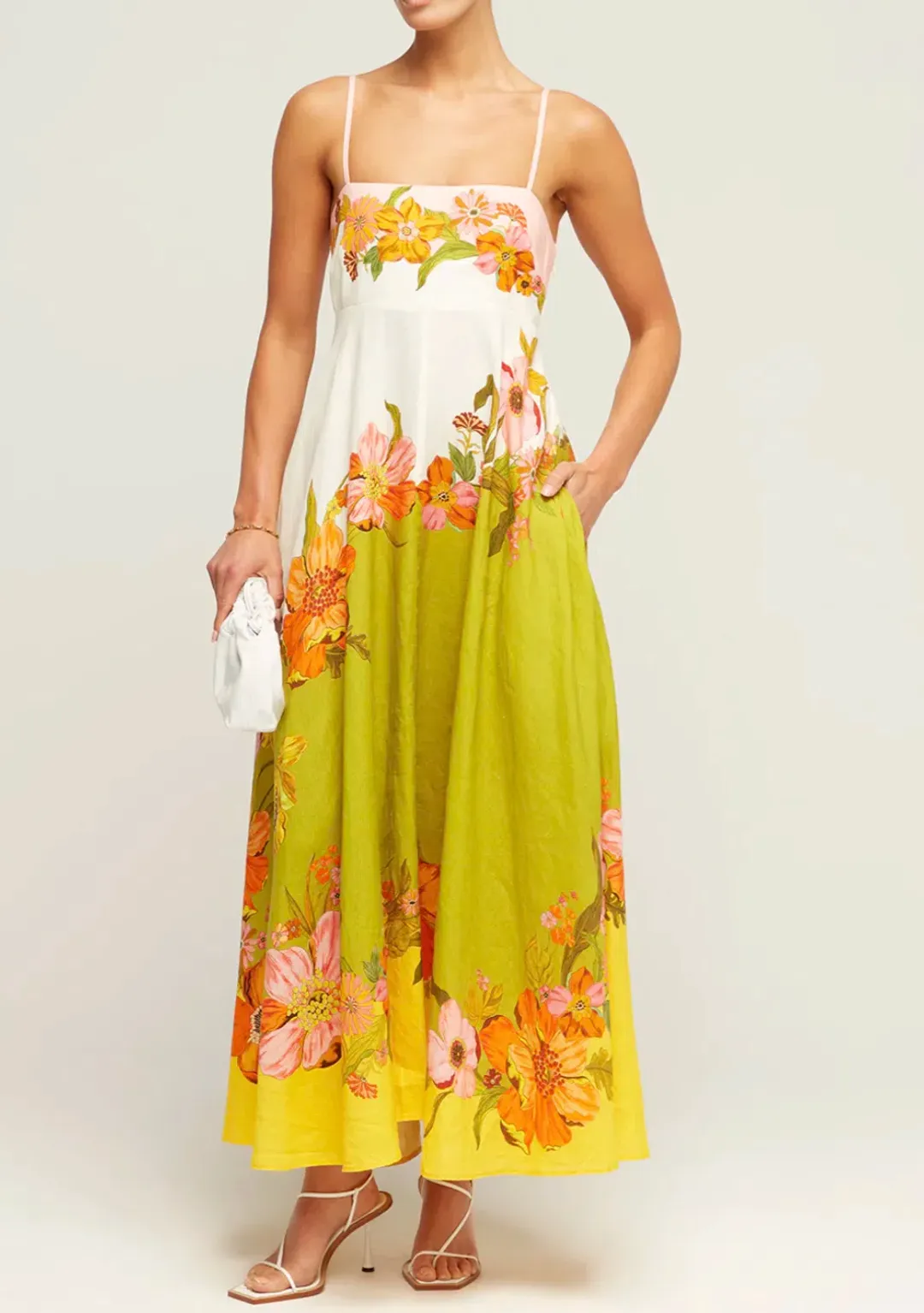 Alemais - Silas Sundress Floral - Size 8 for rent on The Volte - main image