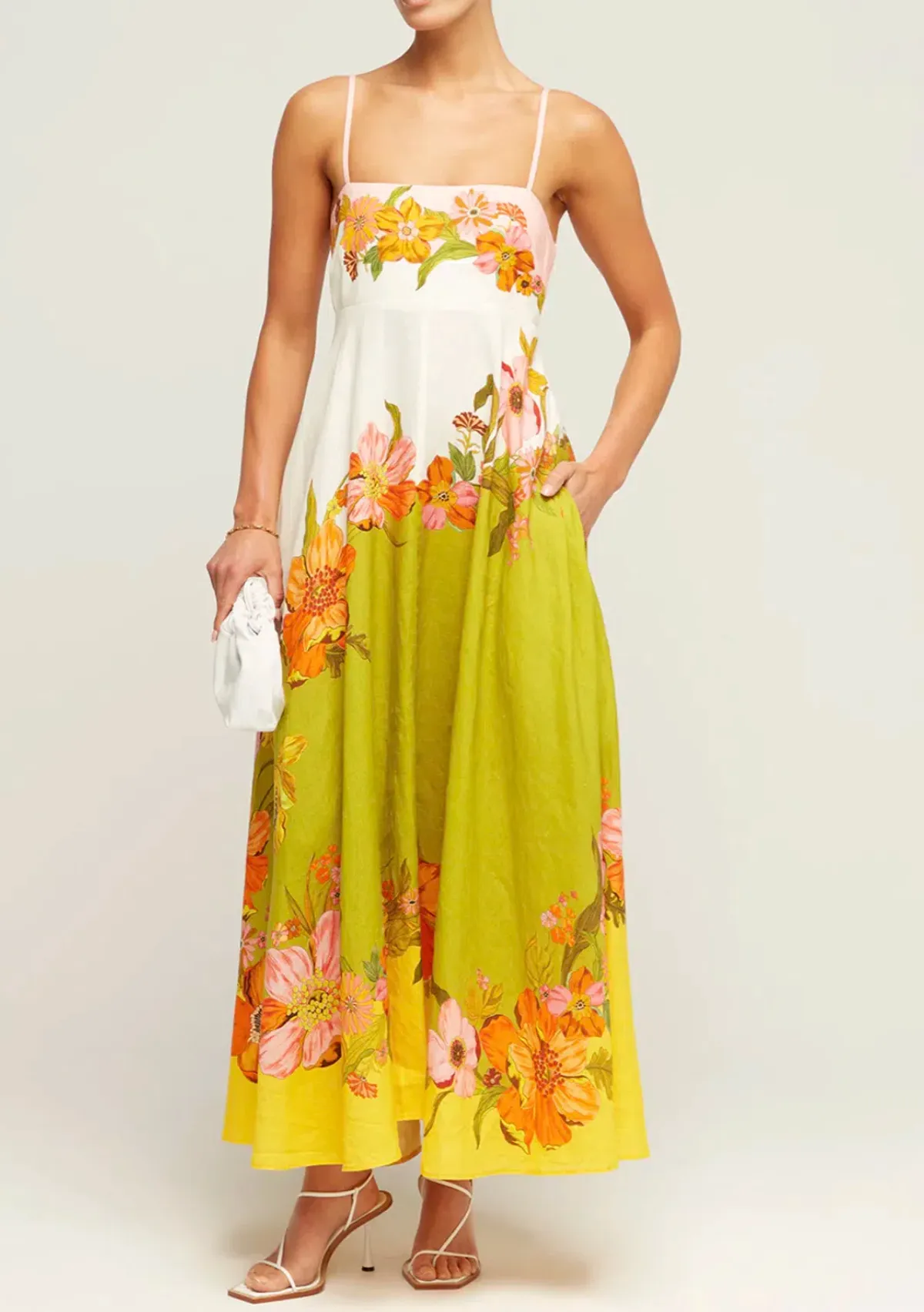 Alemais - Silas Sundress Floral - Size 8 for rent on The Volte - main image
