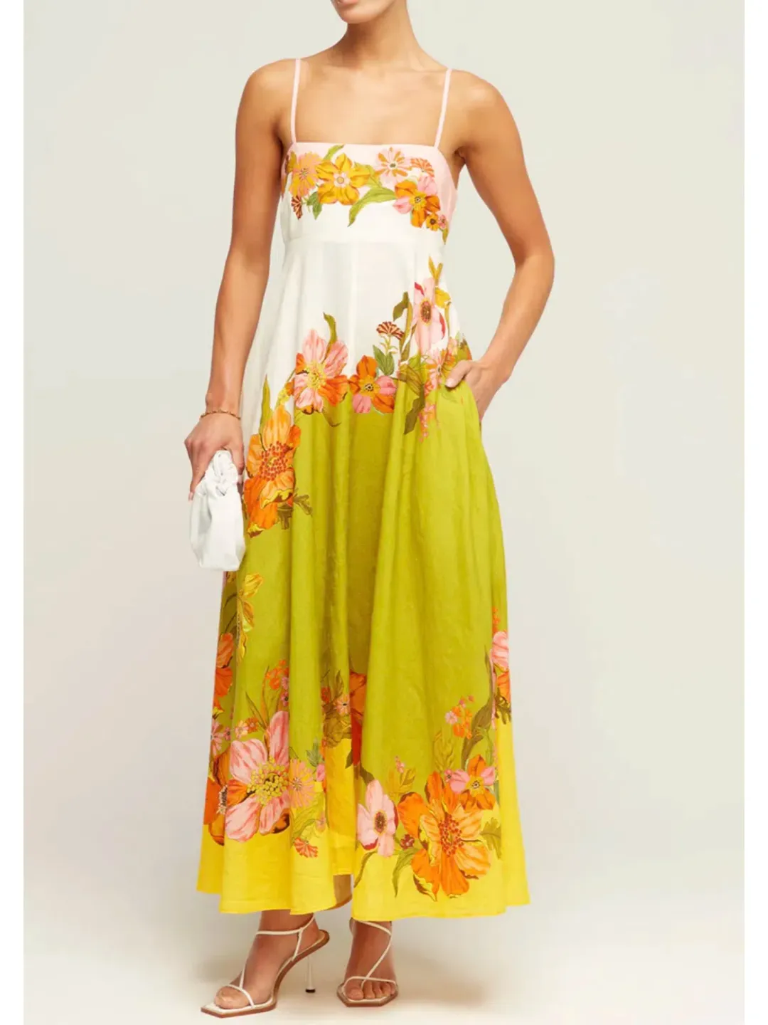 Alemais - Silas Sundress Floral - Size AU 14 for rent on The Volte - main image