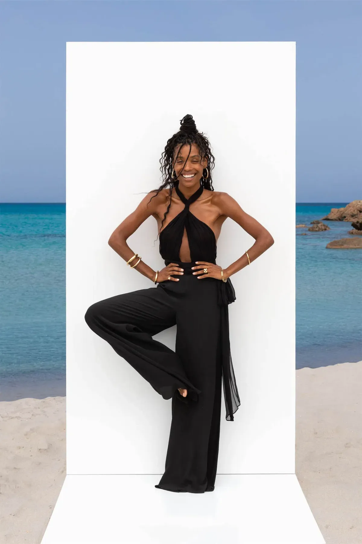 Rat & Boa Montana Jumpsuit in Black Size L / AU 12 for rent on The Volte - main image