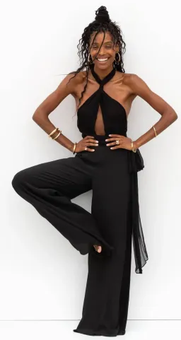 Rat & Boa Montana Jumpsuit in Black Size L / AU 12 for rent on The Volte - image 4