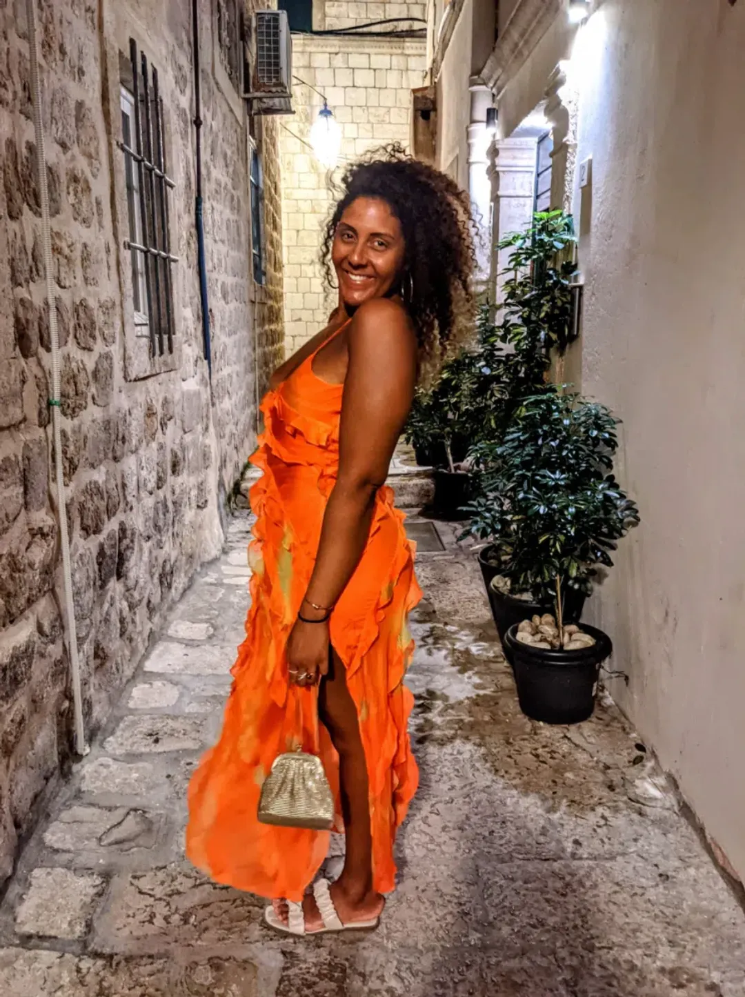 Rat & Boa Rio Maxi Dress Orange Size L / AU 12 for rent on The Volte - main image