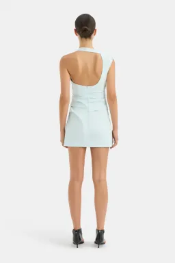 Sir the Label Azul Gathered Mini Dress in Ice Blue Size 1 / AU 8 for rent on The Volte - image 3