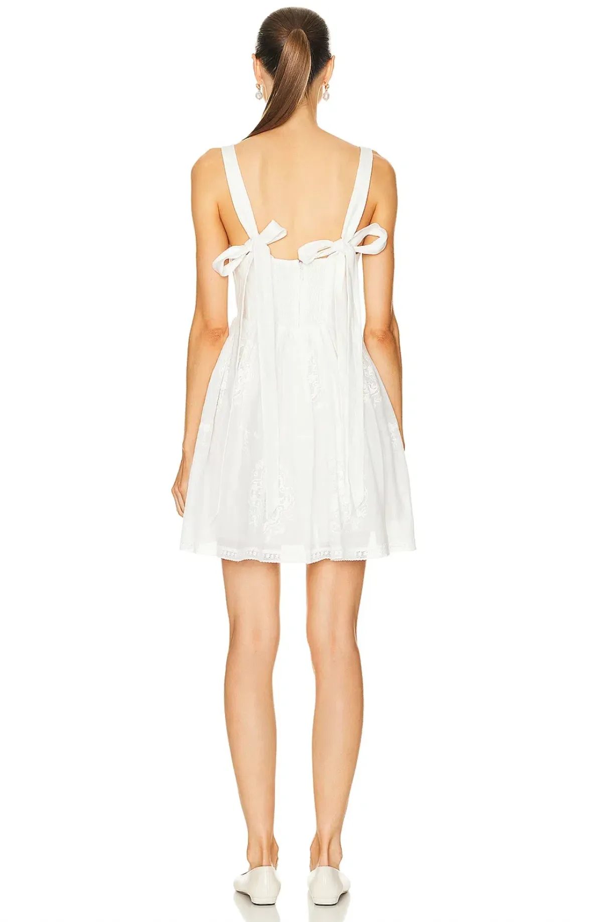 Zimmermann Alight Corset Mini Dress in Ivory Size 0 / AU 8 - Image 6
