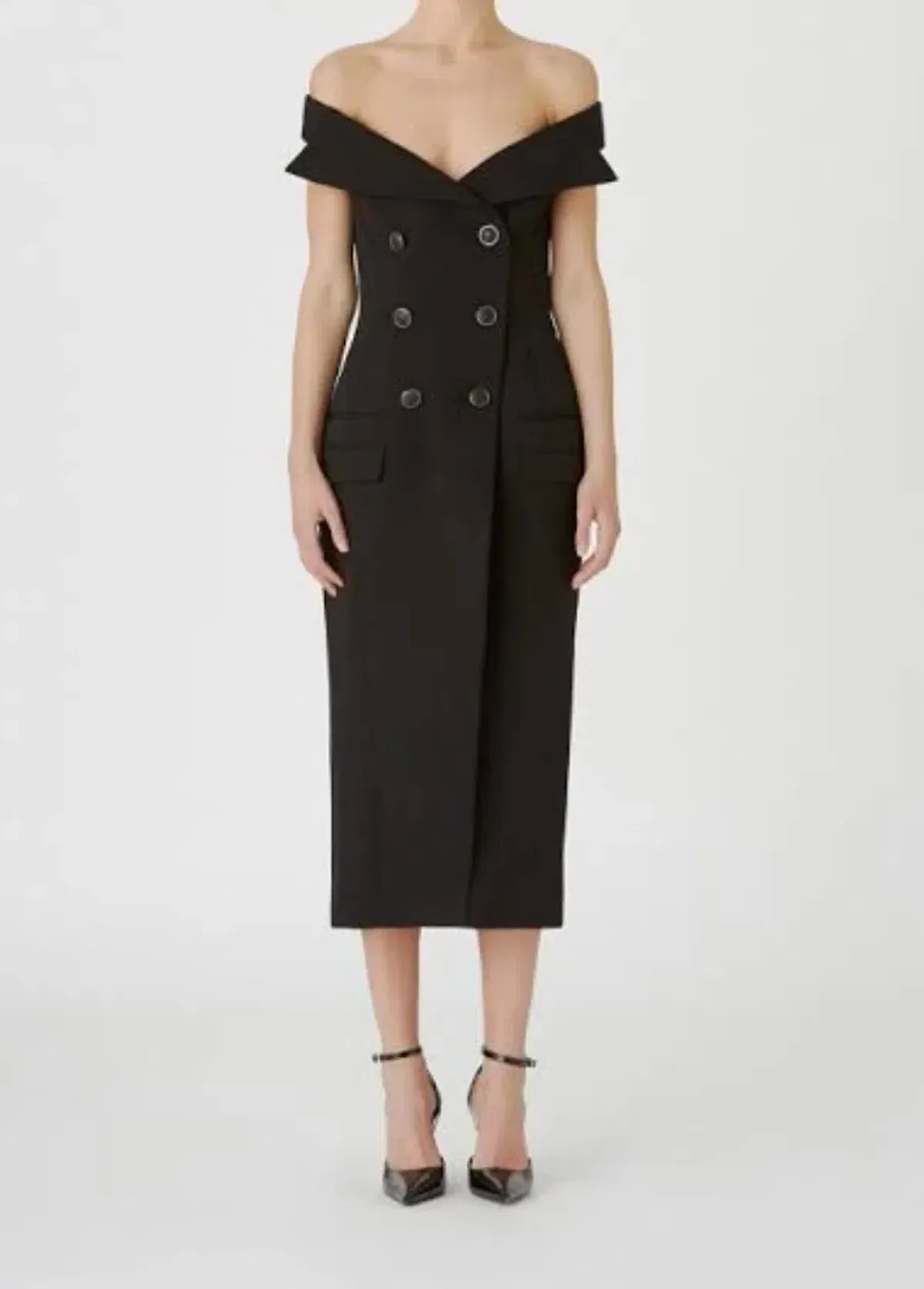 Camilla and Marc Ames Midi Dress Black Size 10 - Image 2