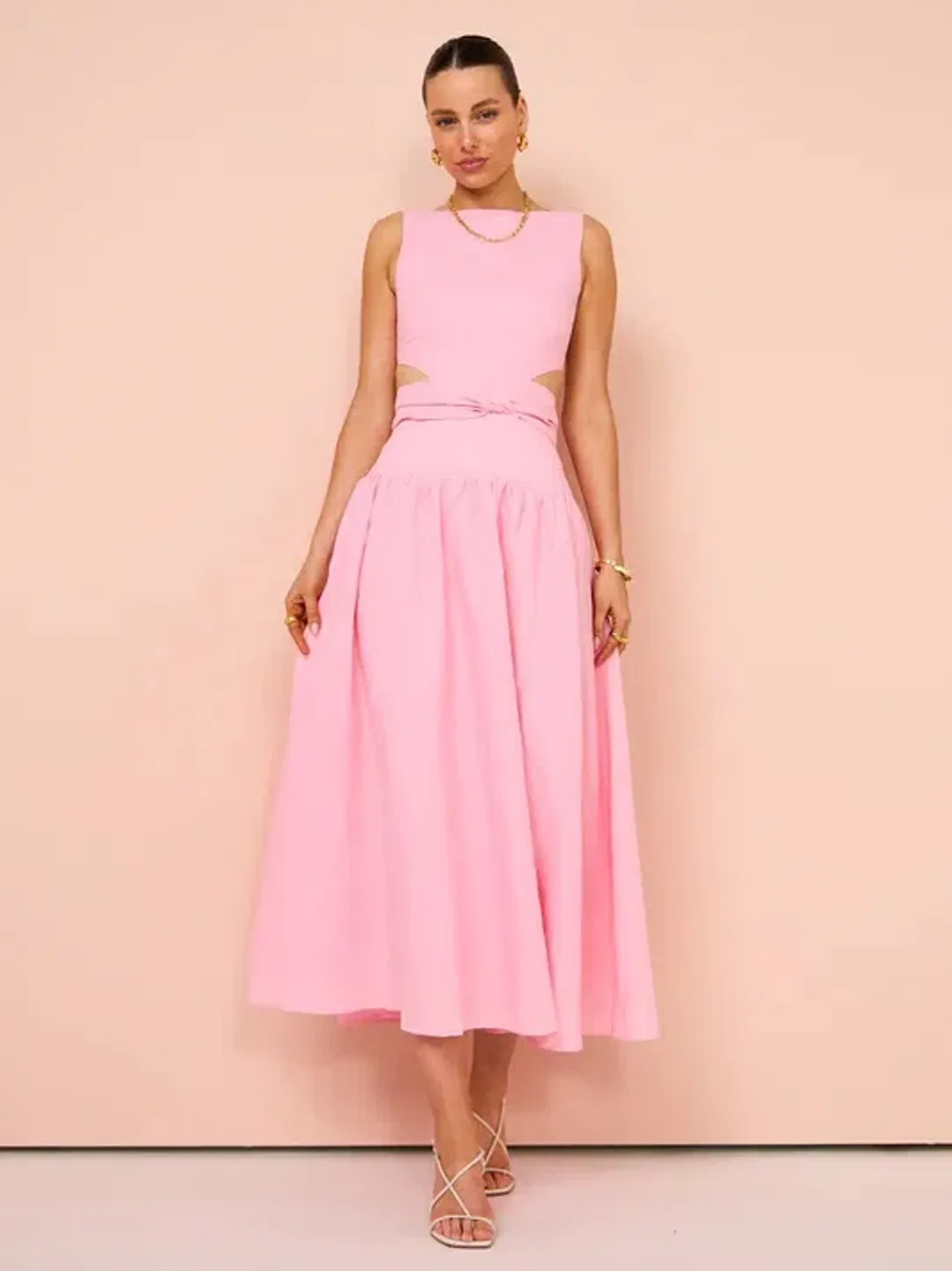 Tojha - Polly Dress In Blossom - Size 6 for rent on The Volte - main image