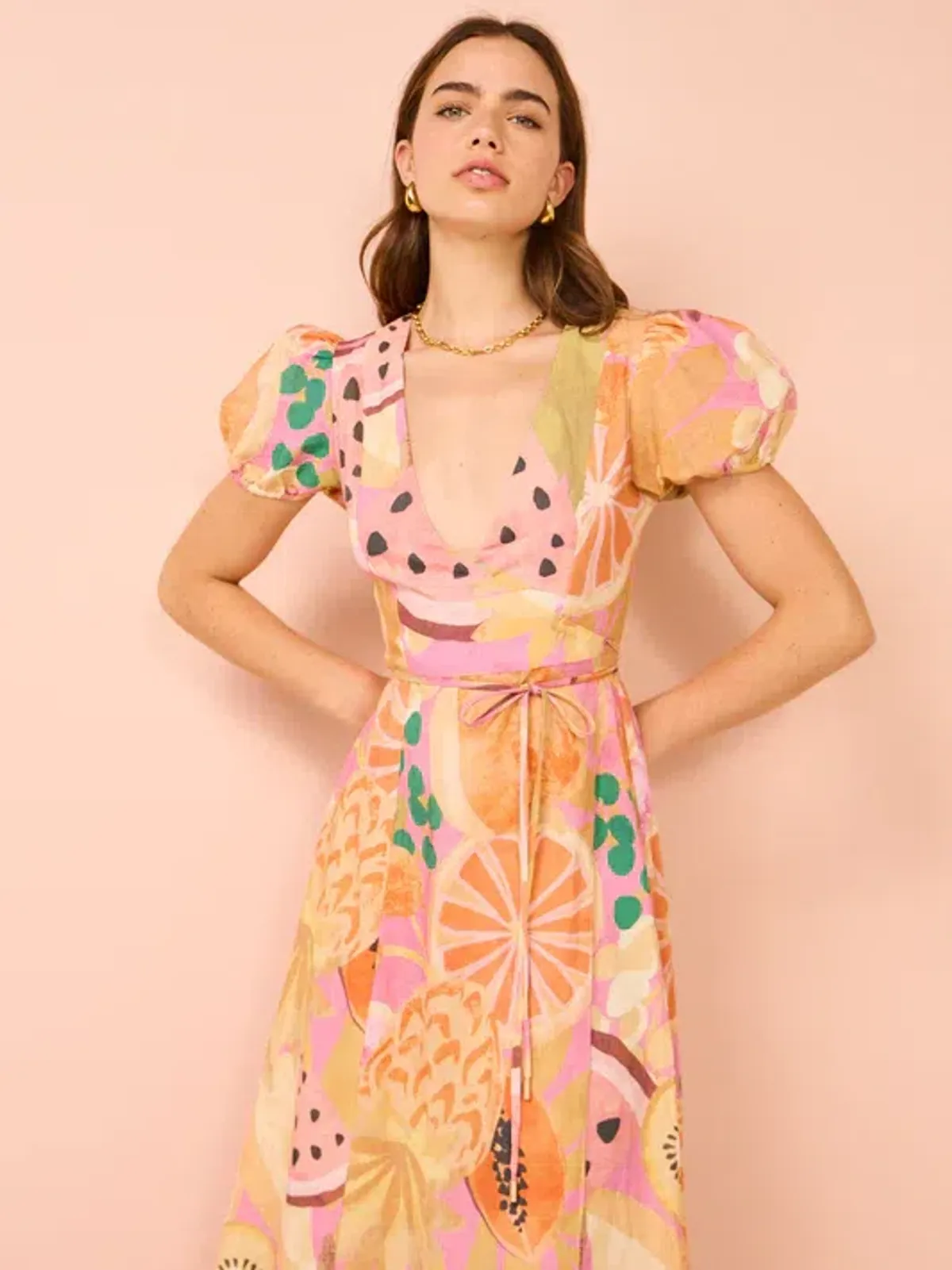 By Nicola - Fruit Punch Wrap dress Size 10 - Image 3