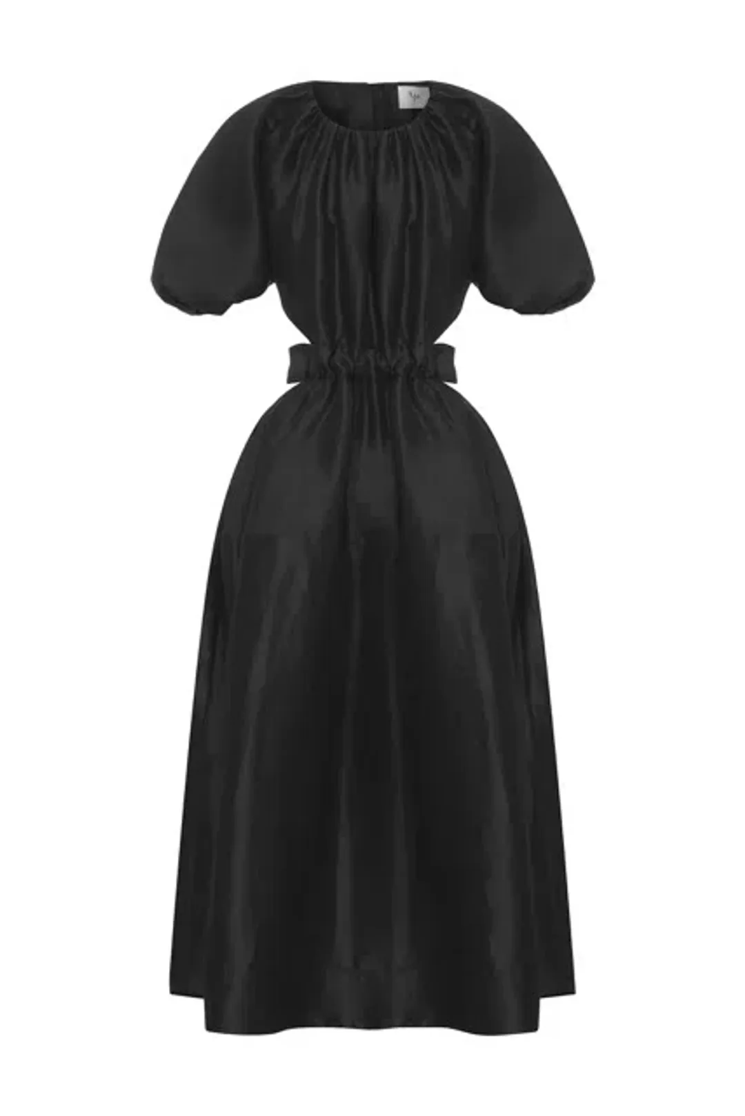 AJE - Mimosa Cut Out Midi Dress Black - Size 12 for rent on The Volte - main image
