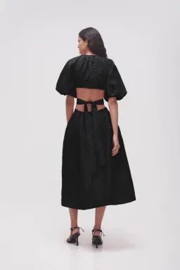 AJE - Mimosa Cut Out Midi Dress Black - Size 12 for rent on The Volte - image 2