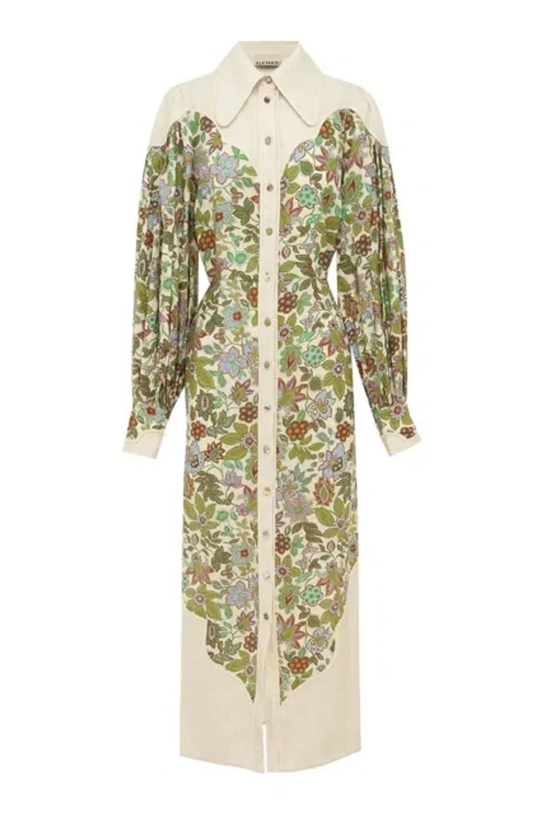 Alemais - Isabella Panel Midi Dress Floral - Size 10 for rent on The Volte - main image