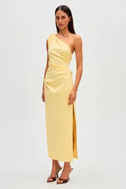 Misha Aubree Midi Dress Yellow Size 12/L for rent on The Volte - image 4