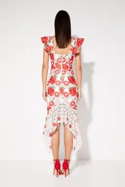 Mossman Roses Are Red Midi Dress Print Size 6 for rent on The Volte - image 2