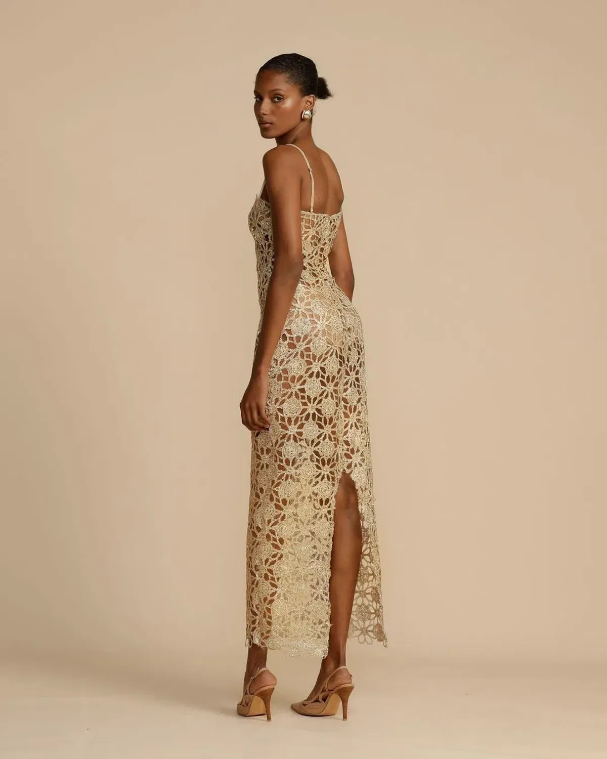 Arcina Ori Kendra Dress Gold Size S / AU 8 - Image 3