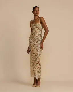 Arcina Ori Kendra Dress Gold Size M / AU 10 for rent on The Volte - image 2