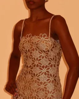 Arcina Ori Kendra Dress Gold Size M / AU 10 for rent on The Volte - image 3