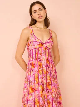 Acler Hansley Midi Dress in Lotus Size AU 14 for rent on The Volte - image 2