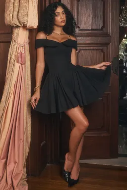 House of CB Elida Mini Dress Black Size S/ AU 8 for rent on The Volte - image 2