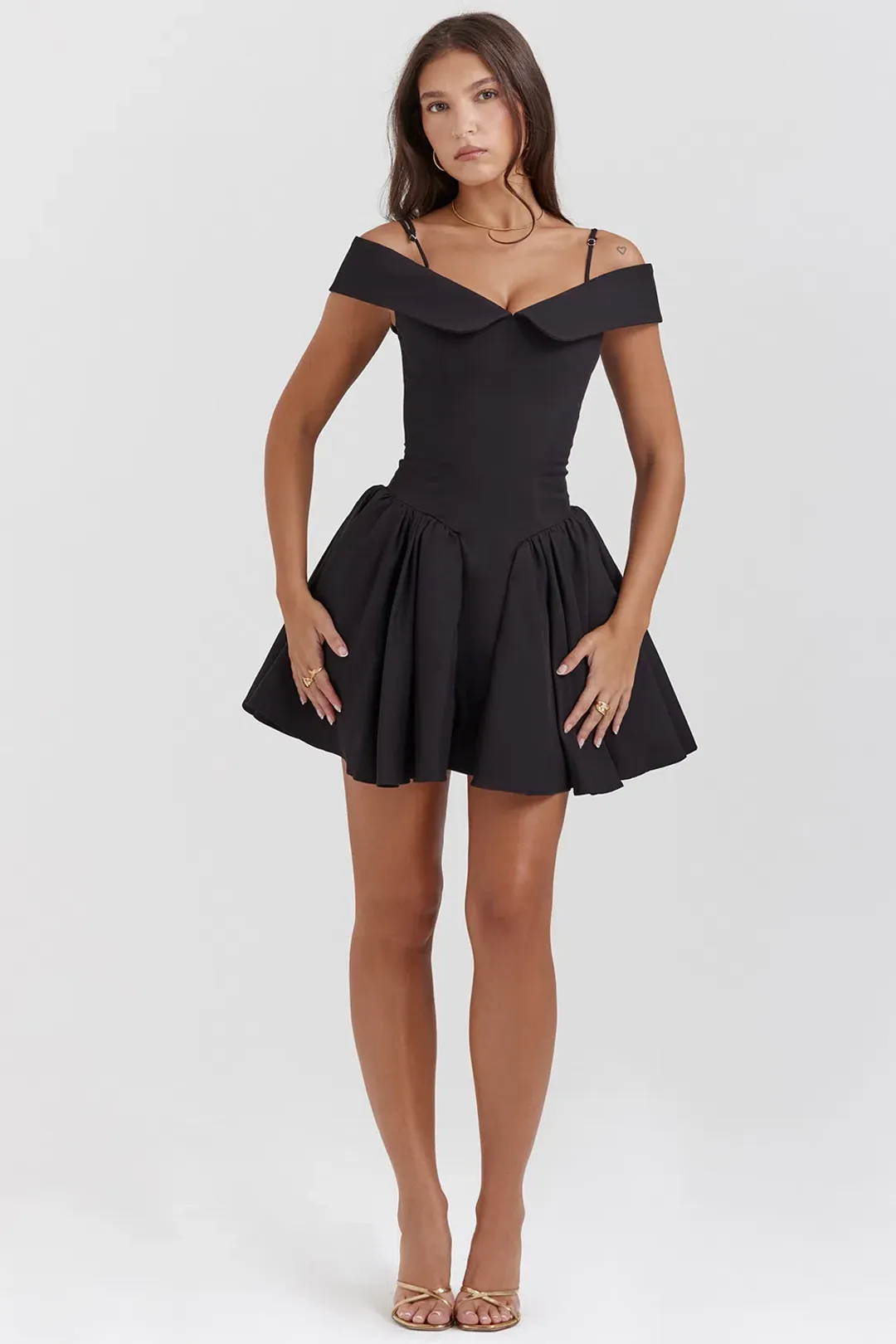 House of CB Elida Mini Dress Black Size S/ AU 8 for rent on The Volte - main image
