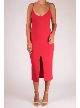 Bec & Bridge Tasha Midi Dress Red Size AU 6 for rent on The Volte - image 2