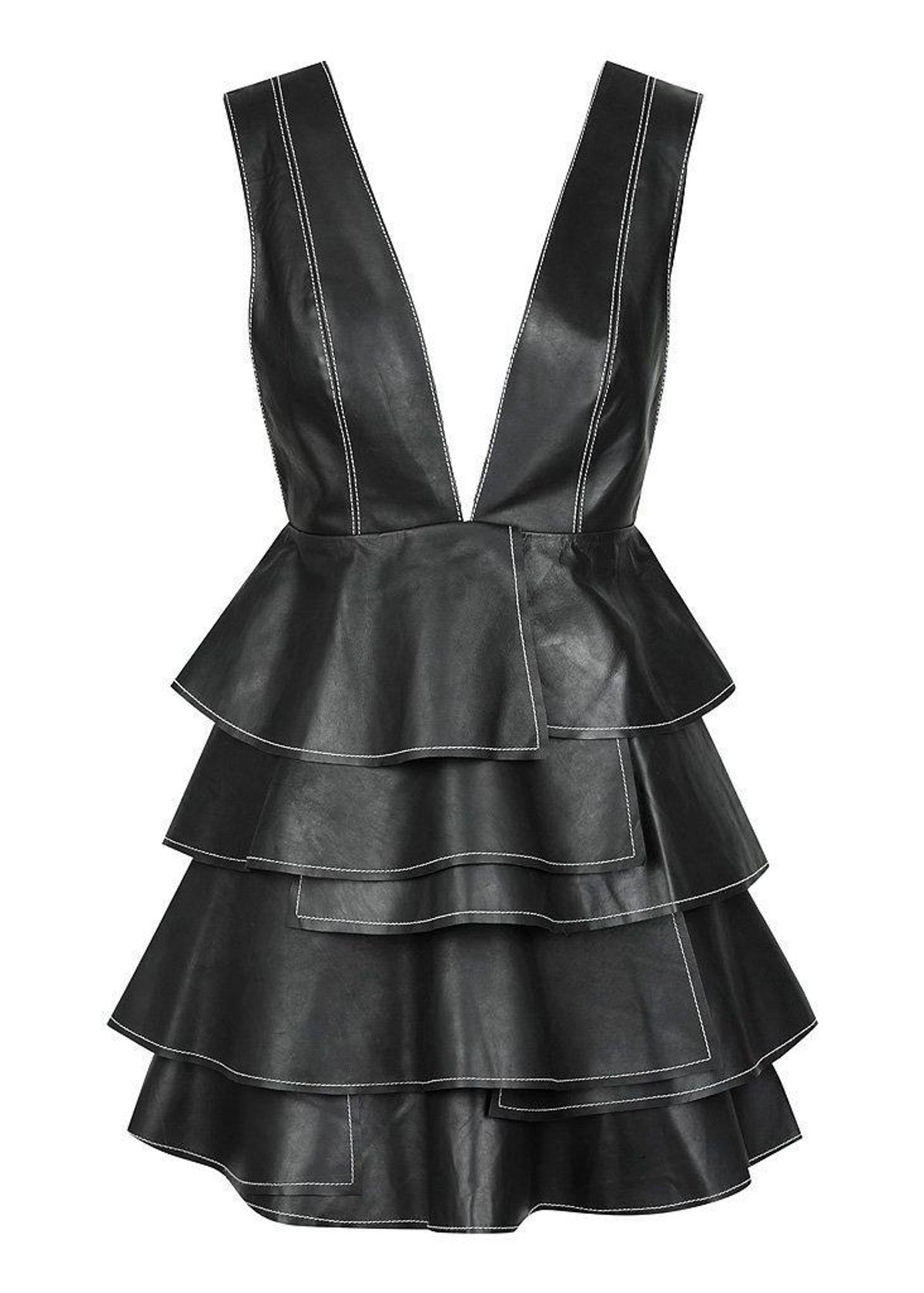 Aje Banksia Leather Dress Black Size 8 - Image 7