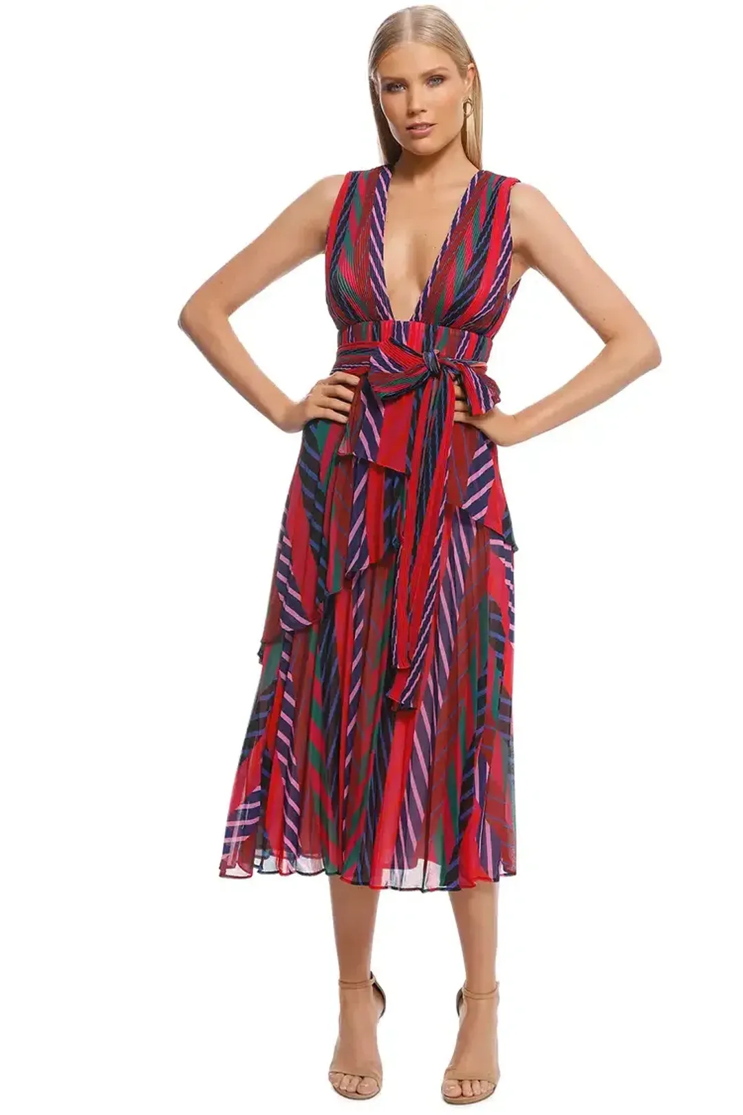 Talulah Sugar and Spice Midi Dress Multi Size 10 for rent on The Volte - main image