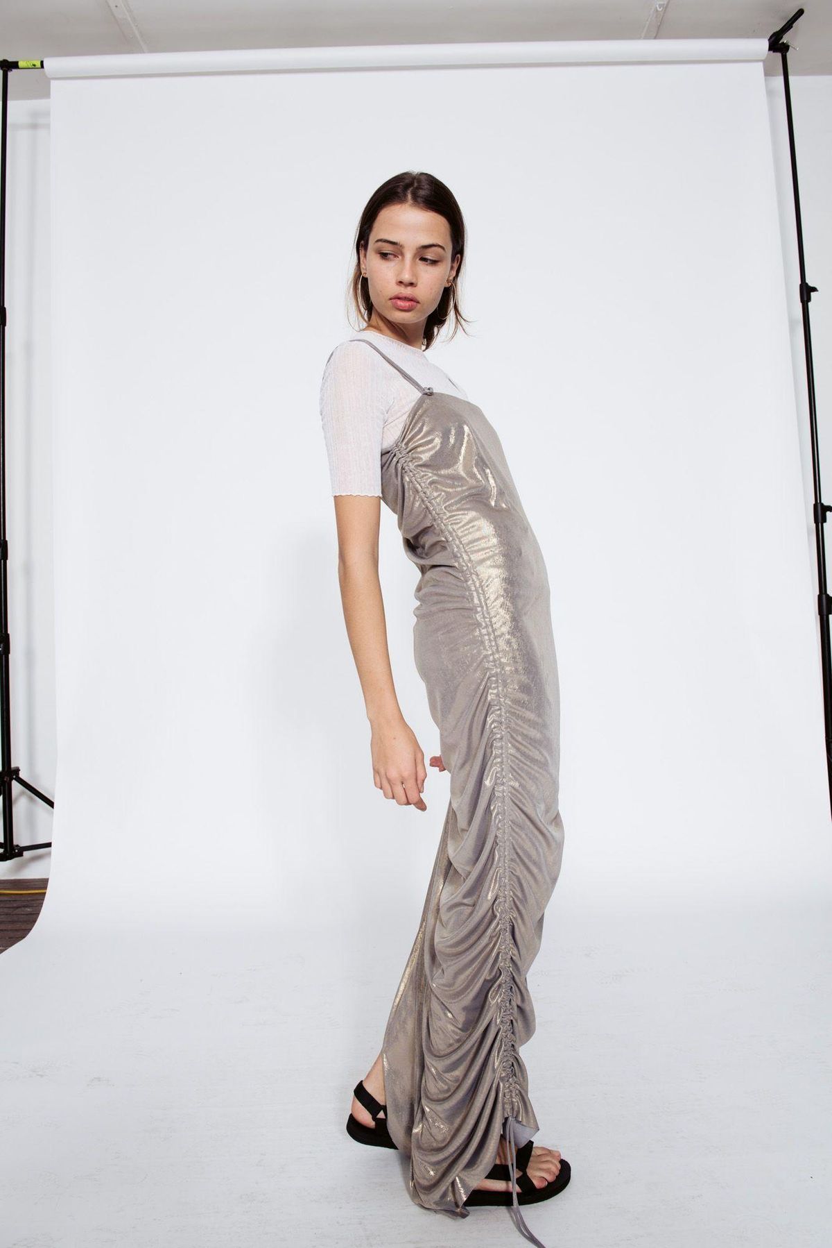 Georgia Alice Blazing Cami Dress Silver Size 8 - Image 3