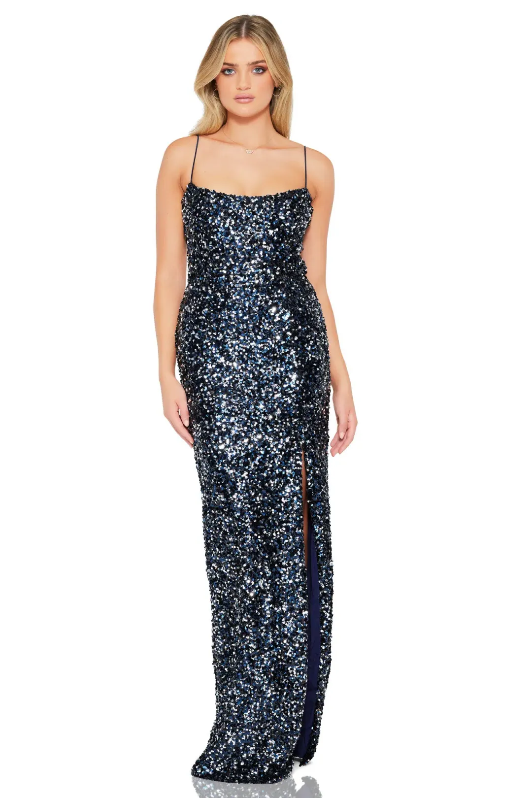 Nookie Confetti Gown in Navy Size 10 for rent on The Volte - main image