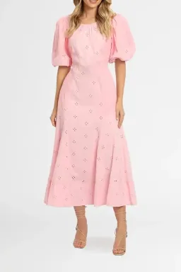 Saint Armont Lumière Midi Dress in Pink Size 6 for rent on The Volte - image 1