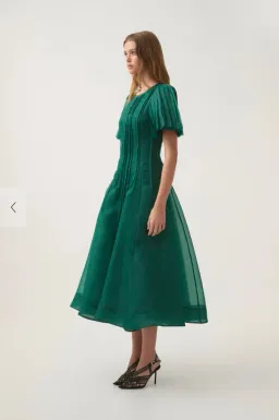 Aje Nova Pleated Midi Dress Size 8 for rent on The Volte - image 2