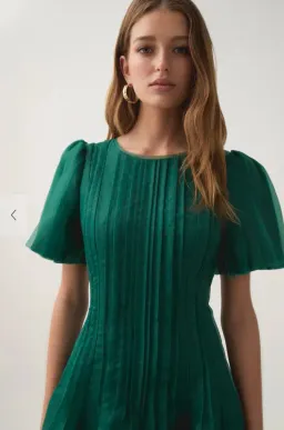 Aje Nova Pleated Midi Dress Size 8 for rent on The Volte - image 3