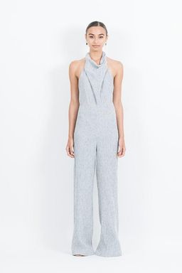 ONE FELL SWOOP Emily Linen Jumpsuit Size 8 for rent on The Volte - image 6