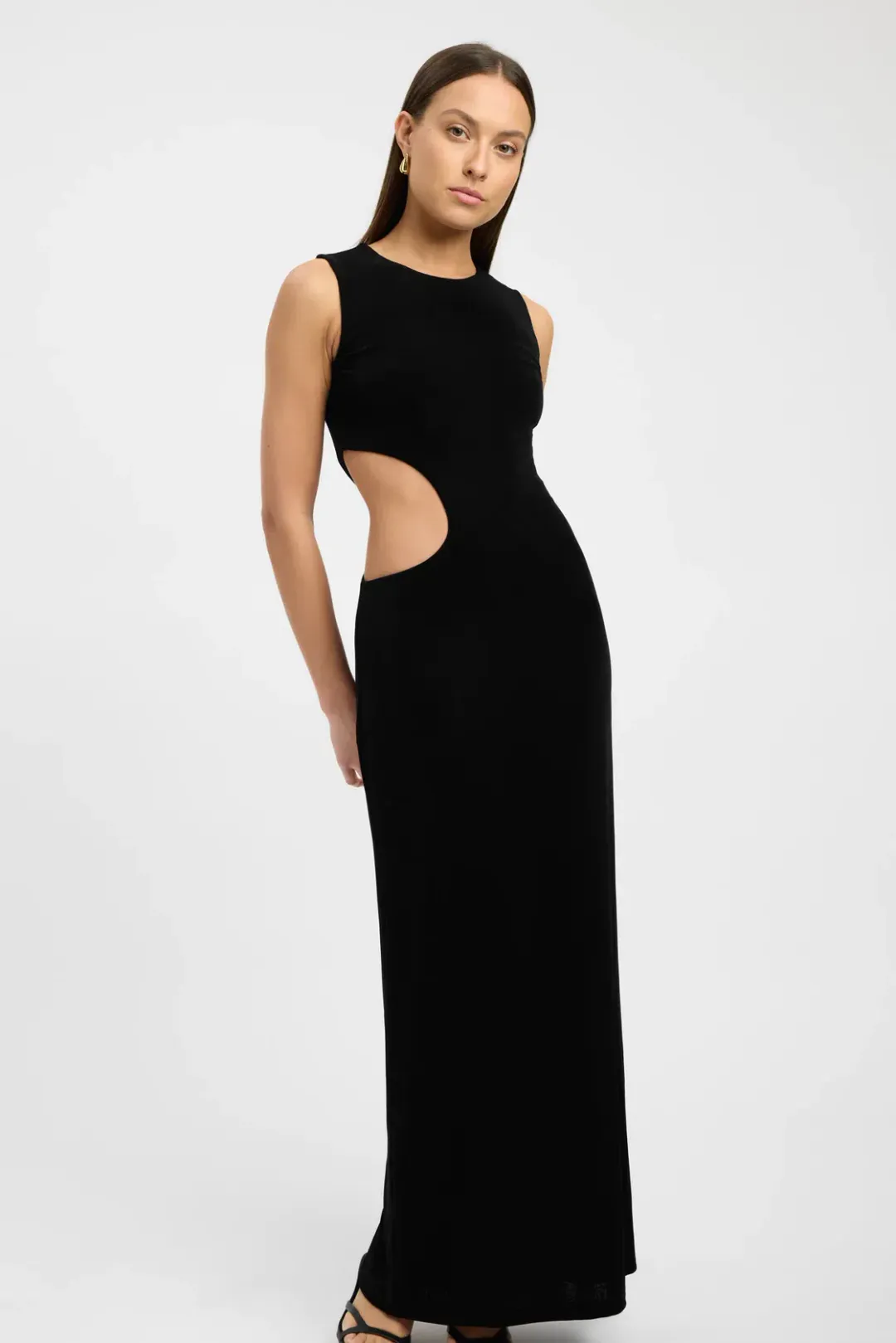 Kookai Margot Maxi Dress Black Size 8 for rent on The Volte - main image