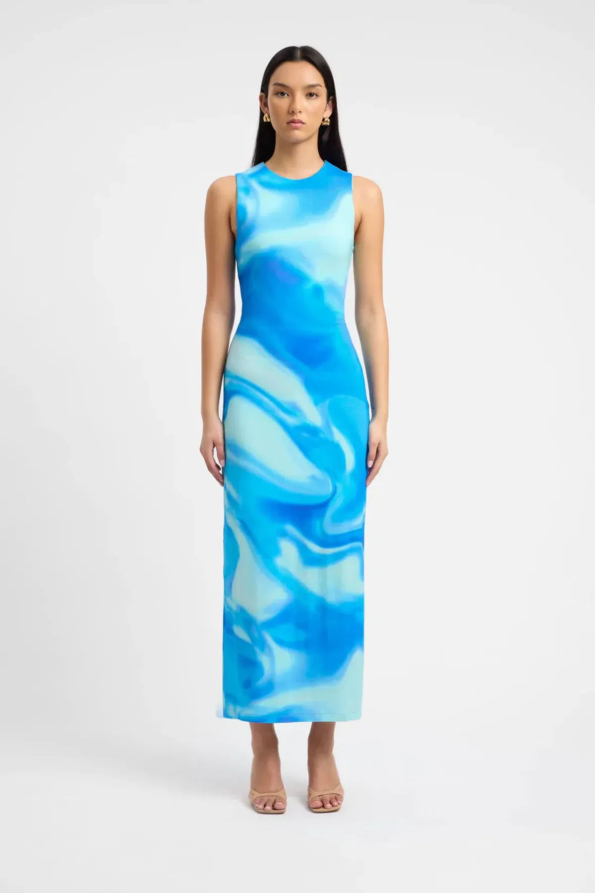 Kookai Haven Maxi Dress Blue Size 8 for rent on The Volte - main image