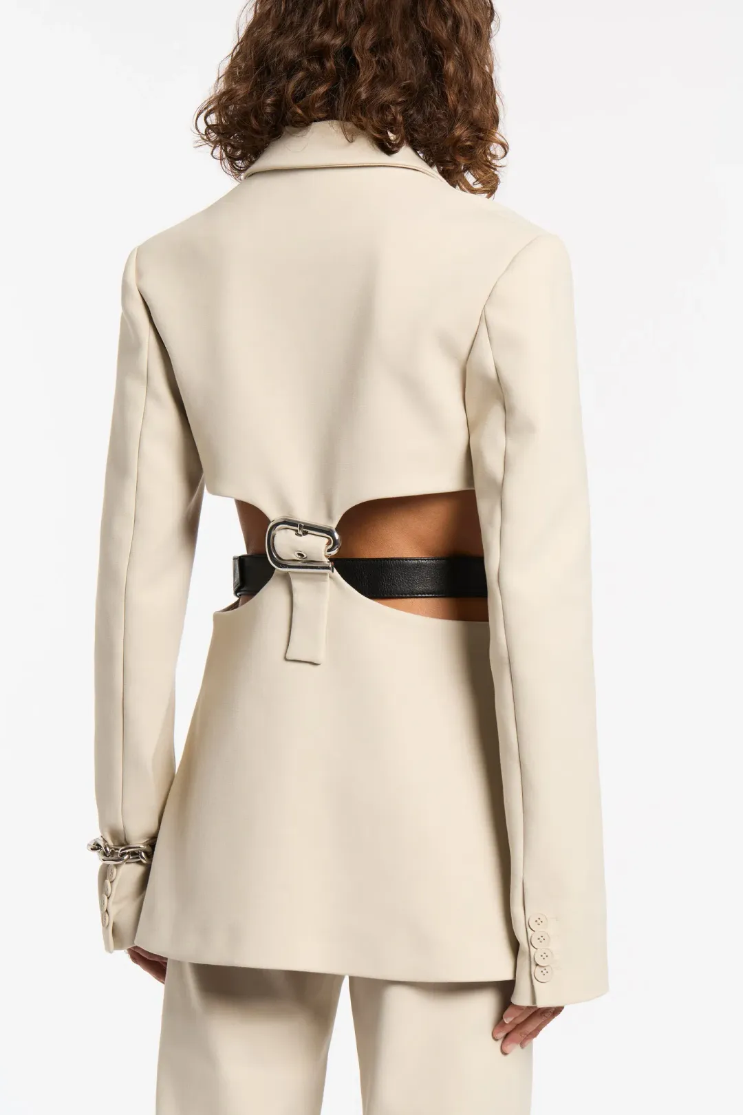 Sir The Label Musee Contoured Blazer Ecru Size 3 / AU 12 for rent on The Volte - main image